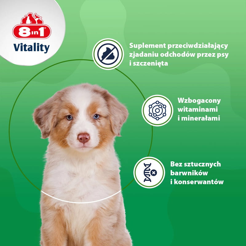 8in1 Vitality tabletki Deter Witaminy dla psów przeciw koprofagii 100 tabletek 4.jpg